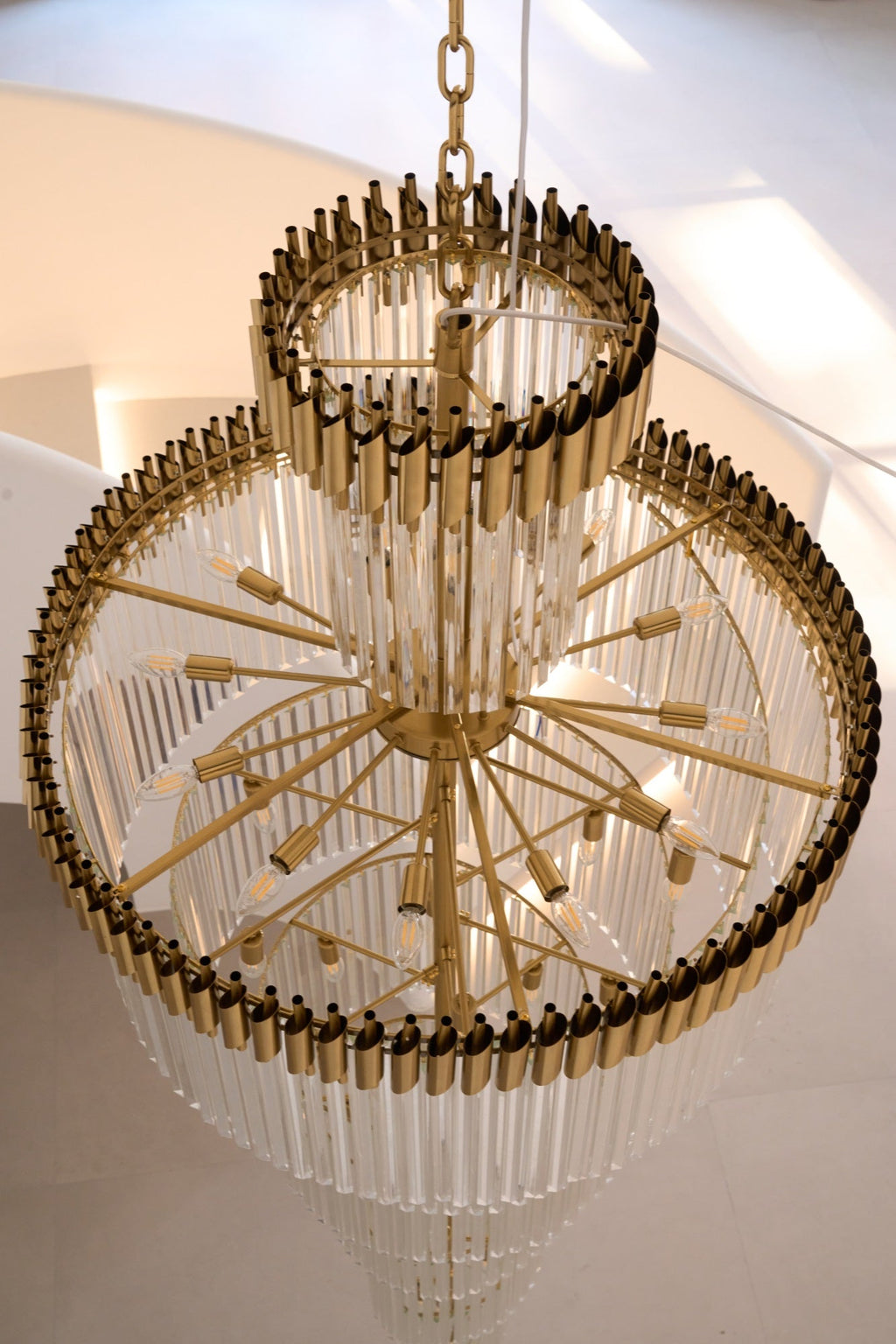 Eurmirila Lustre Luxueux en Cristal en Spirale - Neutralighting