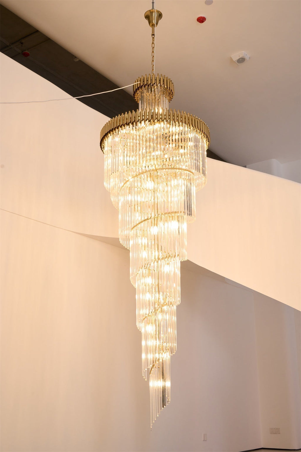 Eurmirila Lustre Luxueux en Cristal en Spirale - Neutralighting