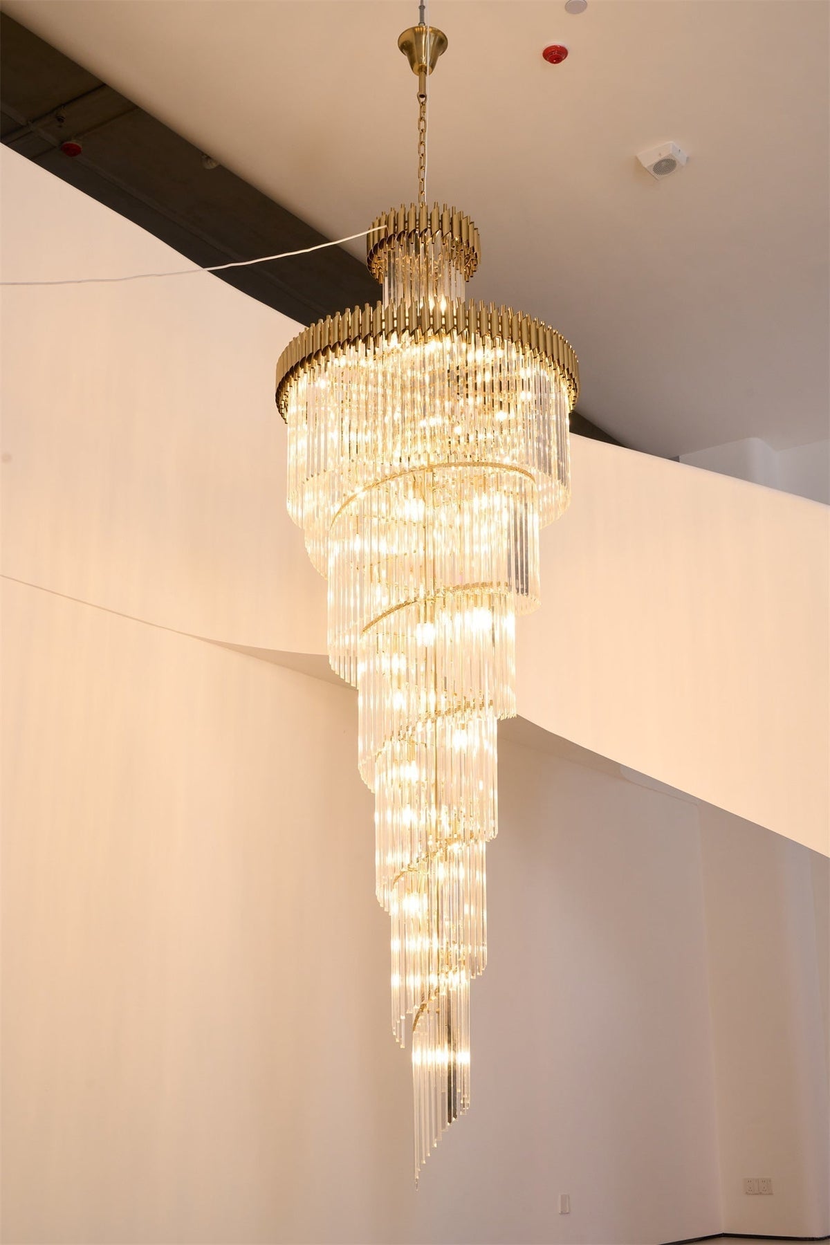Eurmirila Lustre Luxueux en Cristal en Spirale - Neutralighting