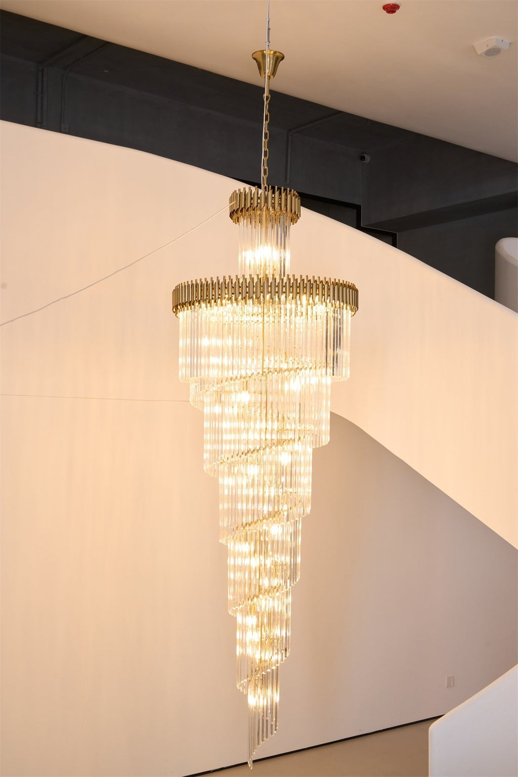 Eurmirila Lustre Luxueux en Cristal en Spirale - Neutralighting