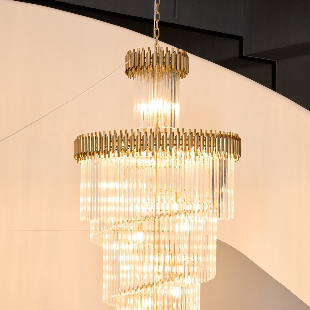 Eurmirila Lustre Luxueux en Cristal en Spirale - Neutralighting
