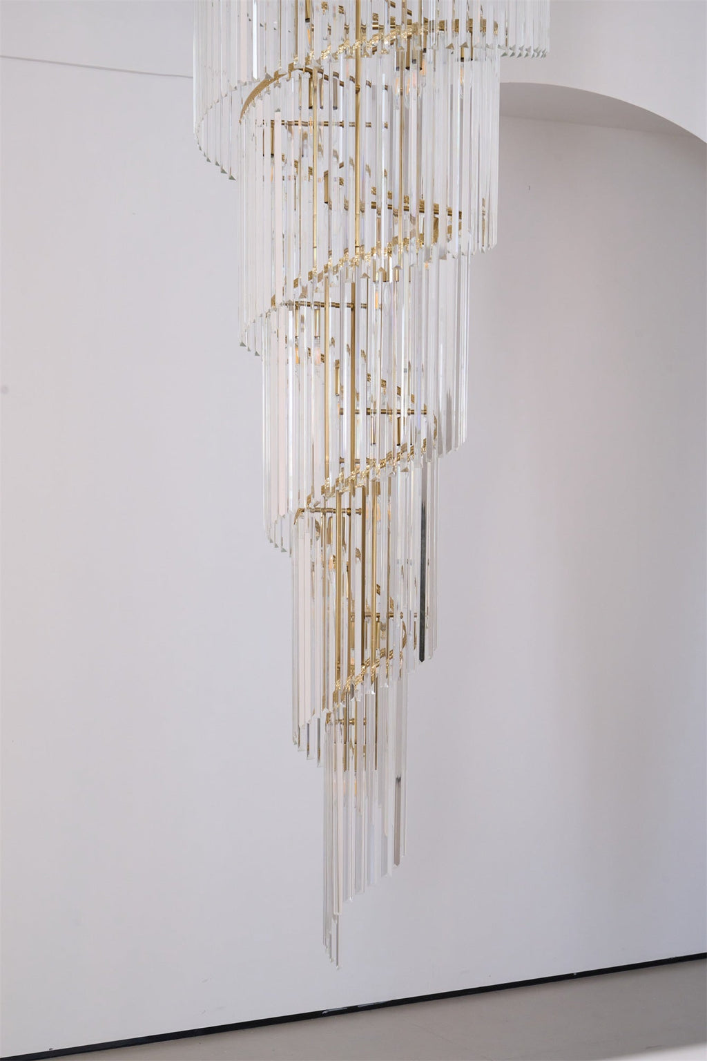 Eurmirila Lustre Luxueux en Cristal en Spirale - Neutralighting