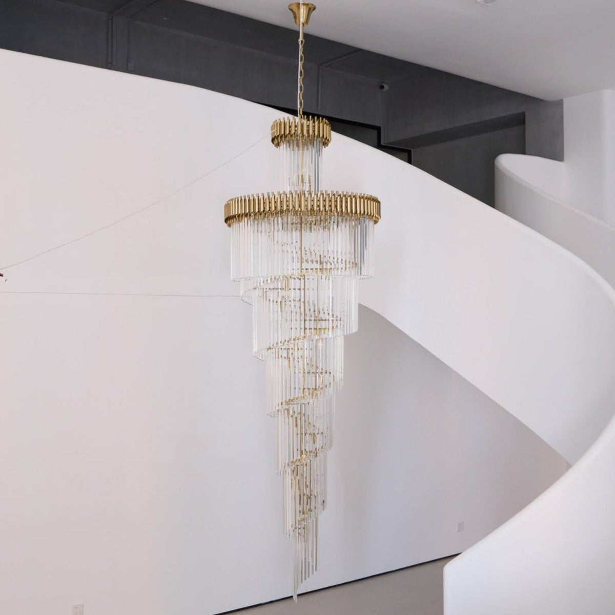 Eurmirila Lustre Luxueux en Cristal en Spirale - Neutralighting