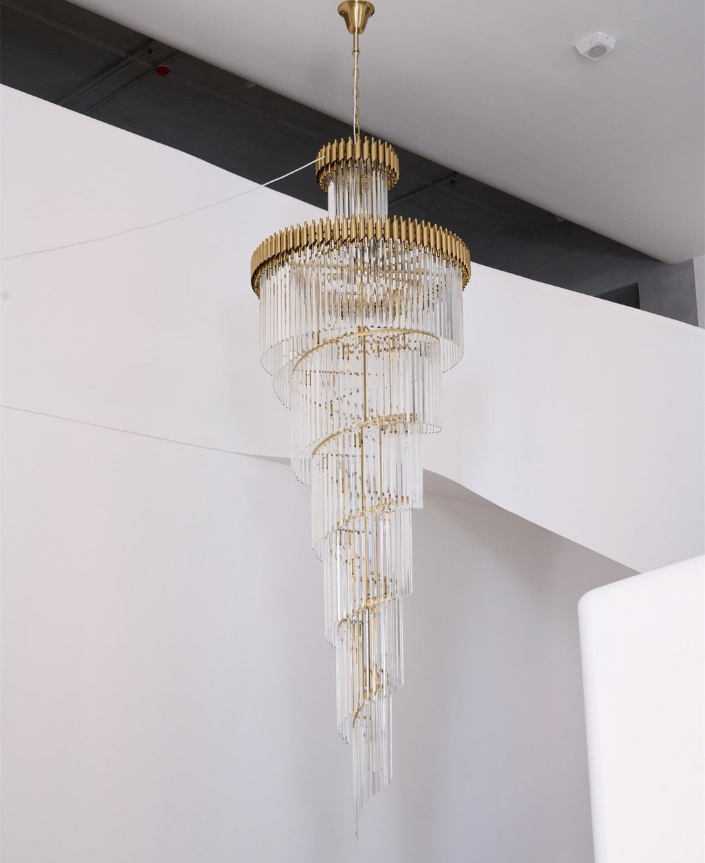 Eurmirila Lustre Luxueux en Cristal en Spirale - Neutralighting