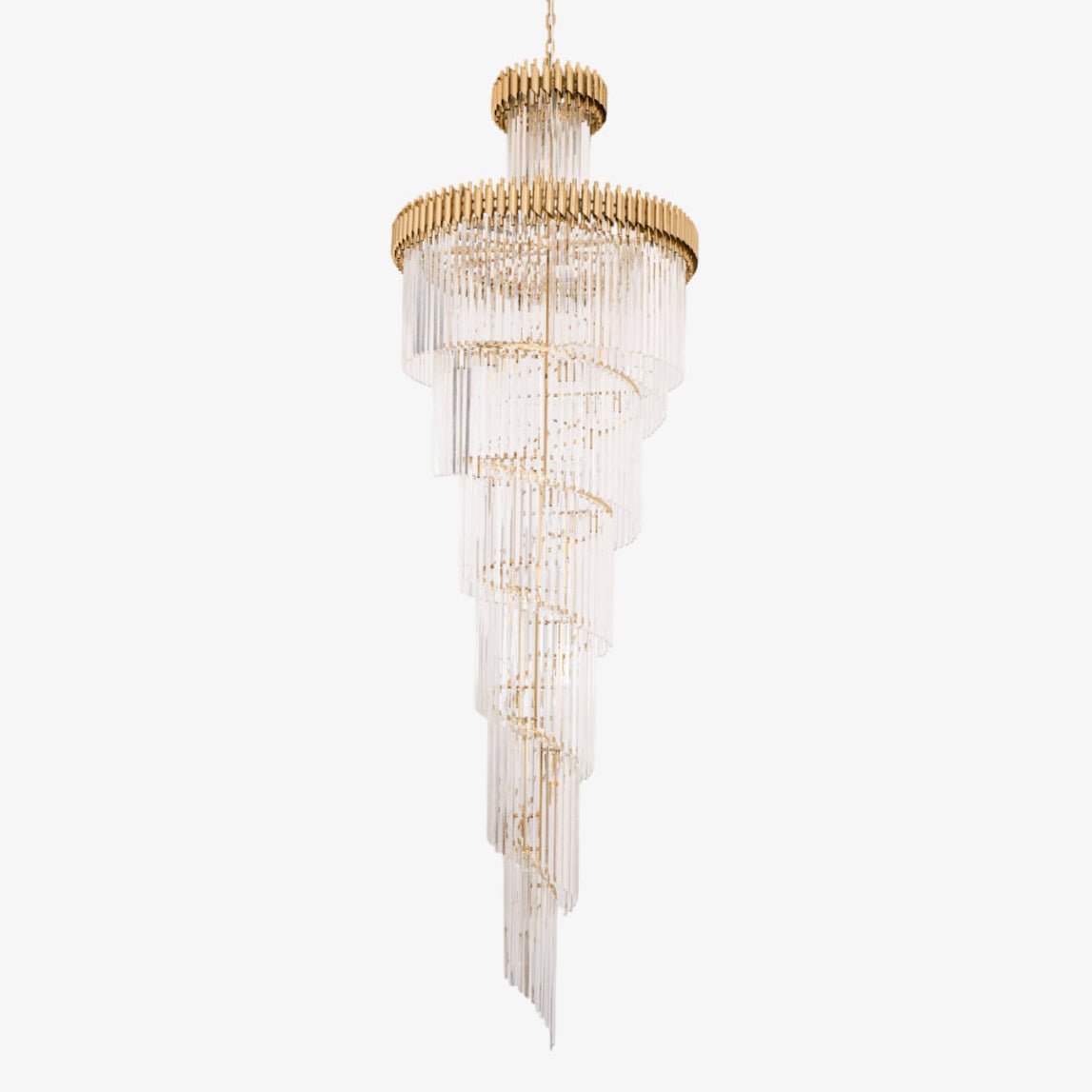 Eurmirila Lustre Luxueux en Cristal en Spirale - Neutralighting