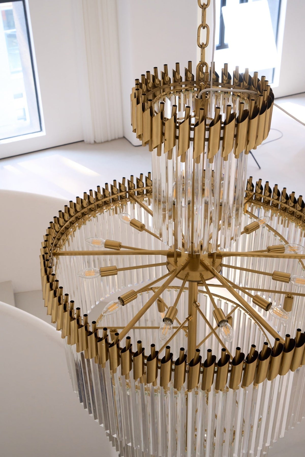 Eurmirila Lustre Luxueux en Cristal en Spirale - Neutralighting