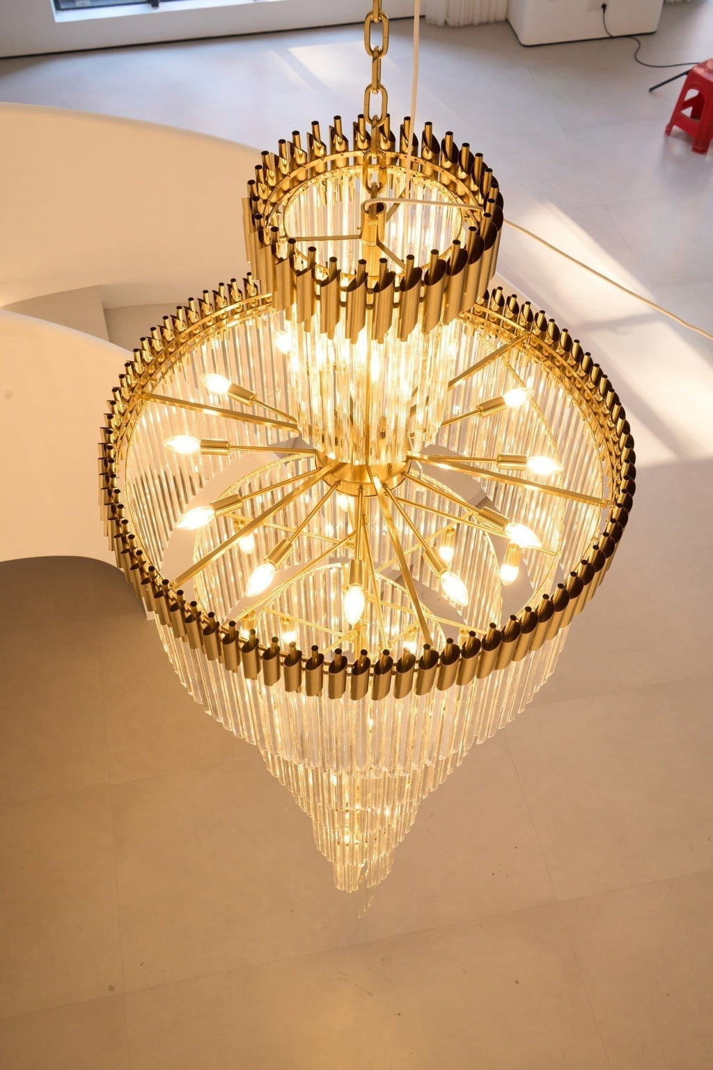 Eurmirila Lustre Luxueux en Cristal en Spirale - Neutralighting