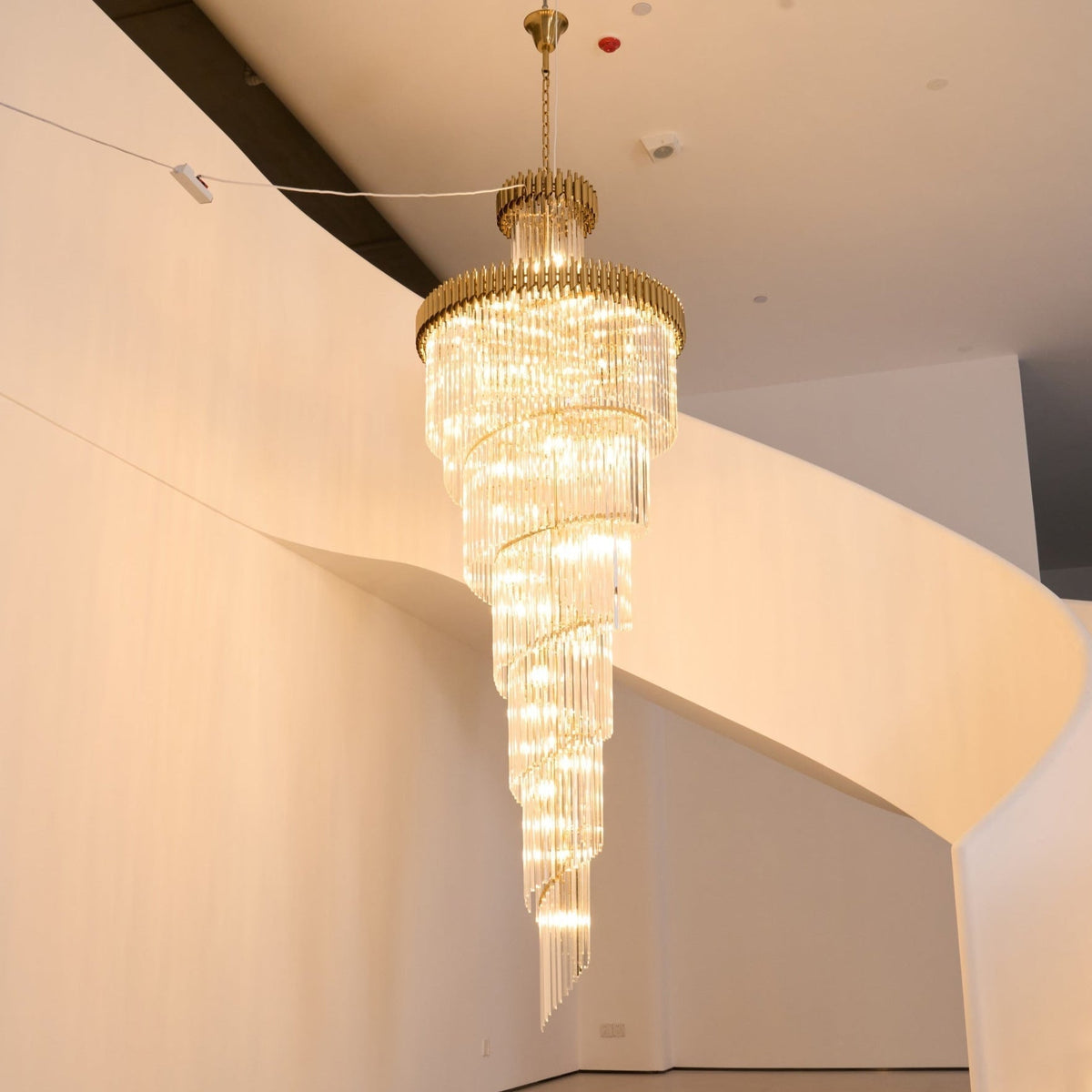 Eurmirila Lustre Luxueux en Cristal en Spirale - Neutralighting