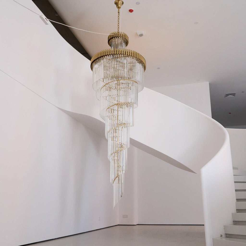 Eurmirila Lustre Luxueux en Cristal en Spirale - Neutralighting