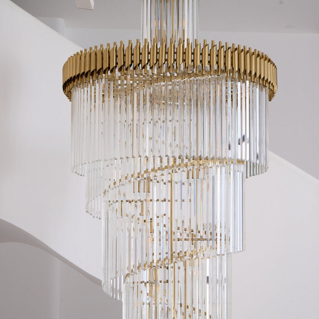 Eurmirila Lustre Luxueux en Cristal en Spirale - Neutralighting