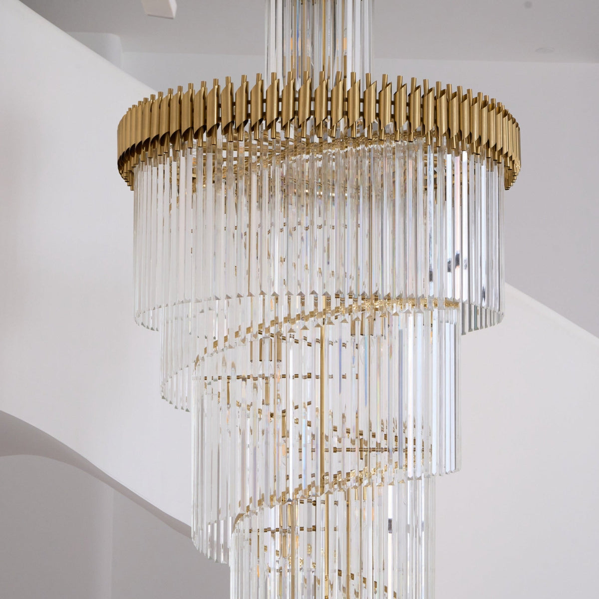 Eurmirila Lustre Luxueux en Cristal en Spirale - Neutralighting