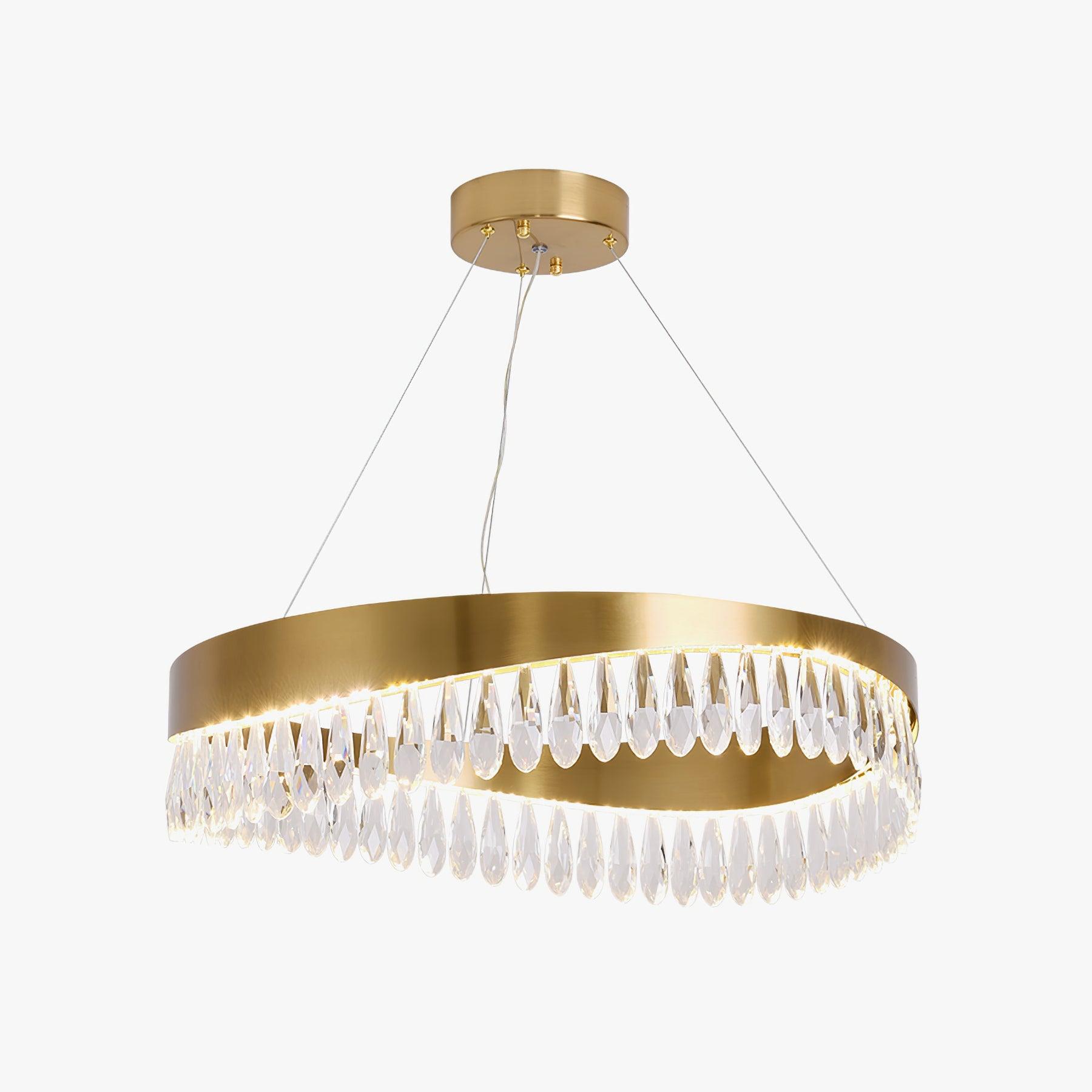 Lustra Chandelier Anneau en Cristal Poli - Neutralighting