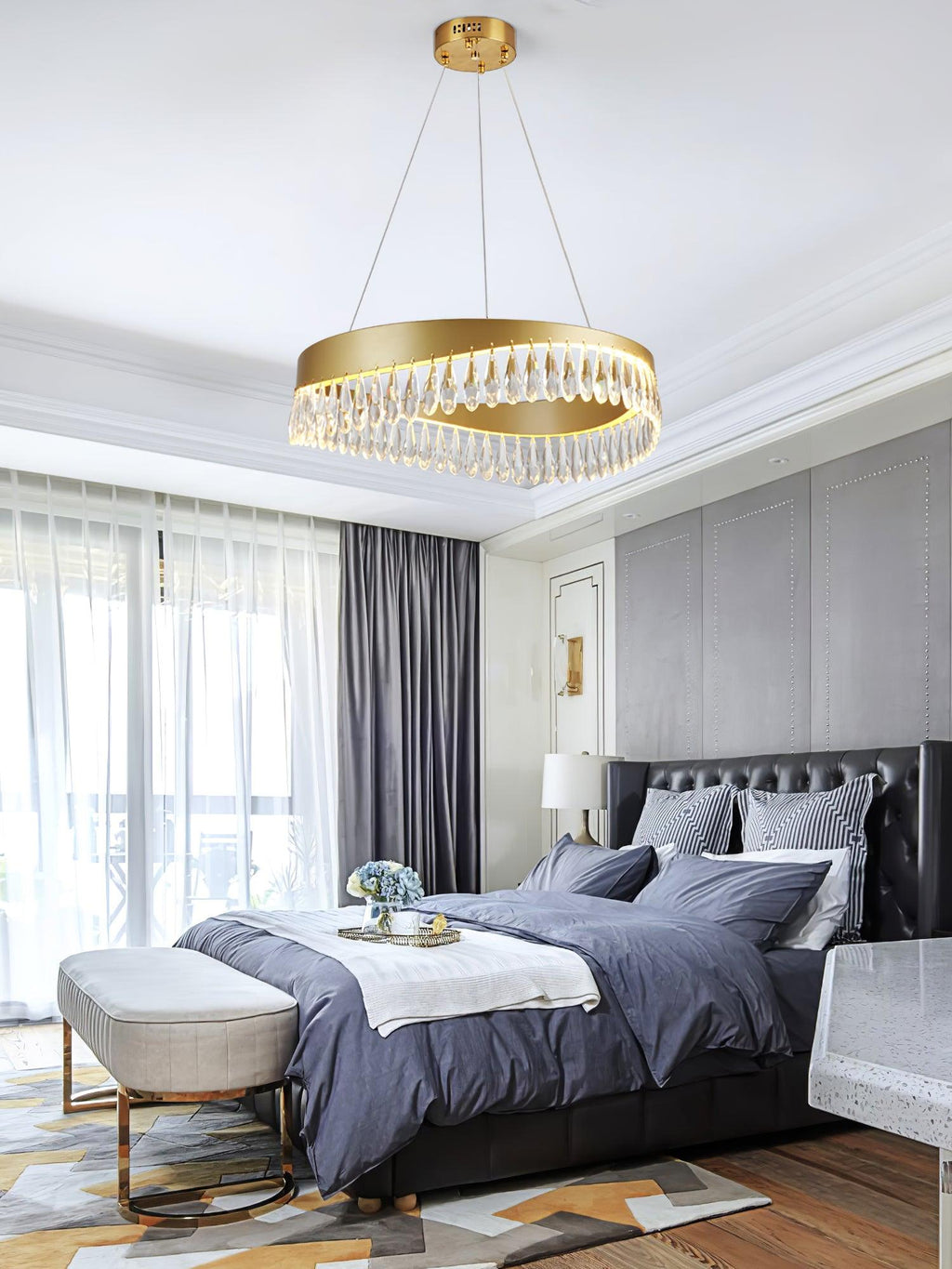 Lustra Chandelier Anneau en Cristal Poli - Neutralighting