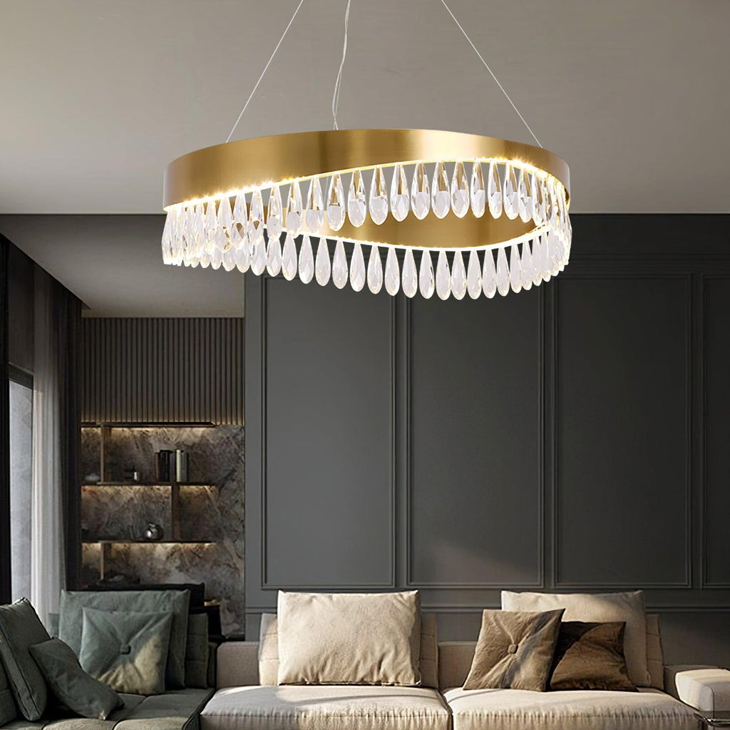 Lustra Chandelier Anneau en Cristal Poli - Neutralighting