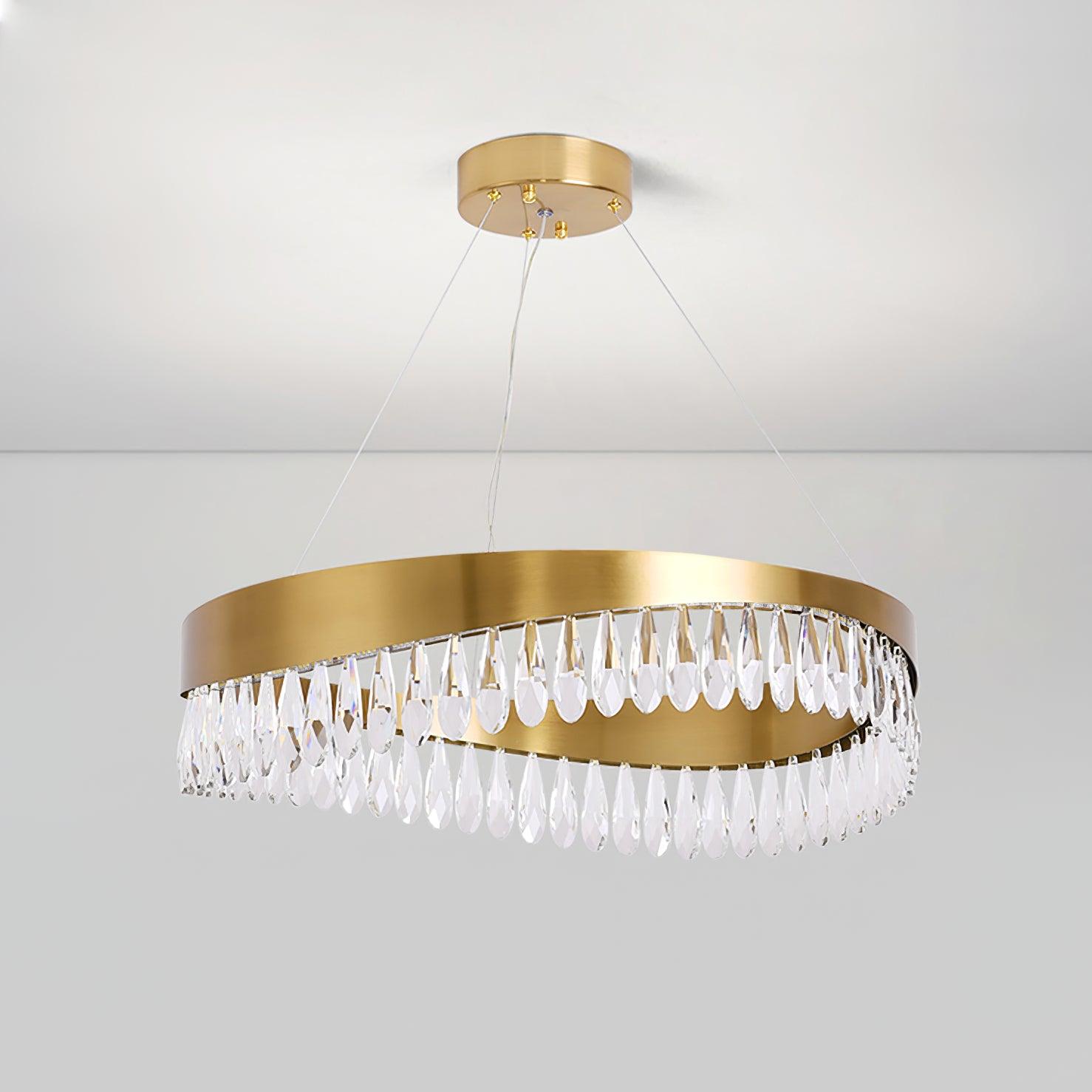 Lustra Chandelier Anneau en Cristal Poli - Neutralighting