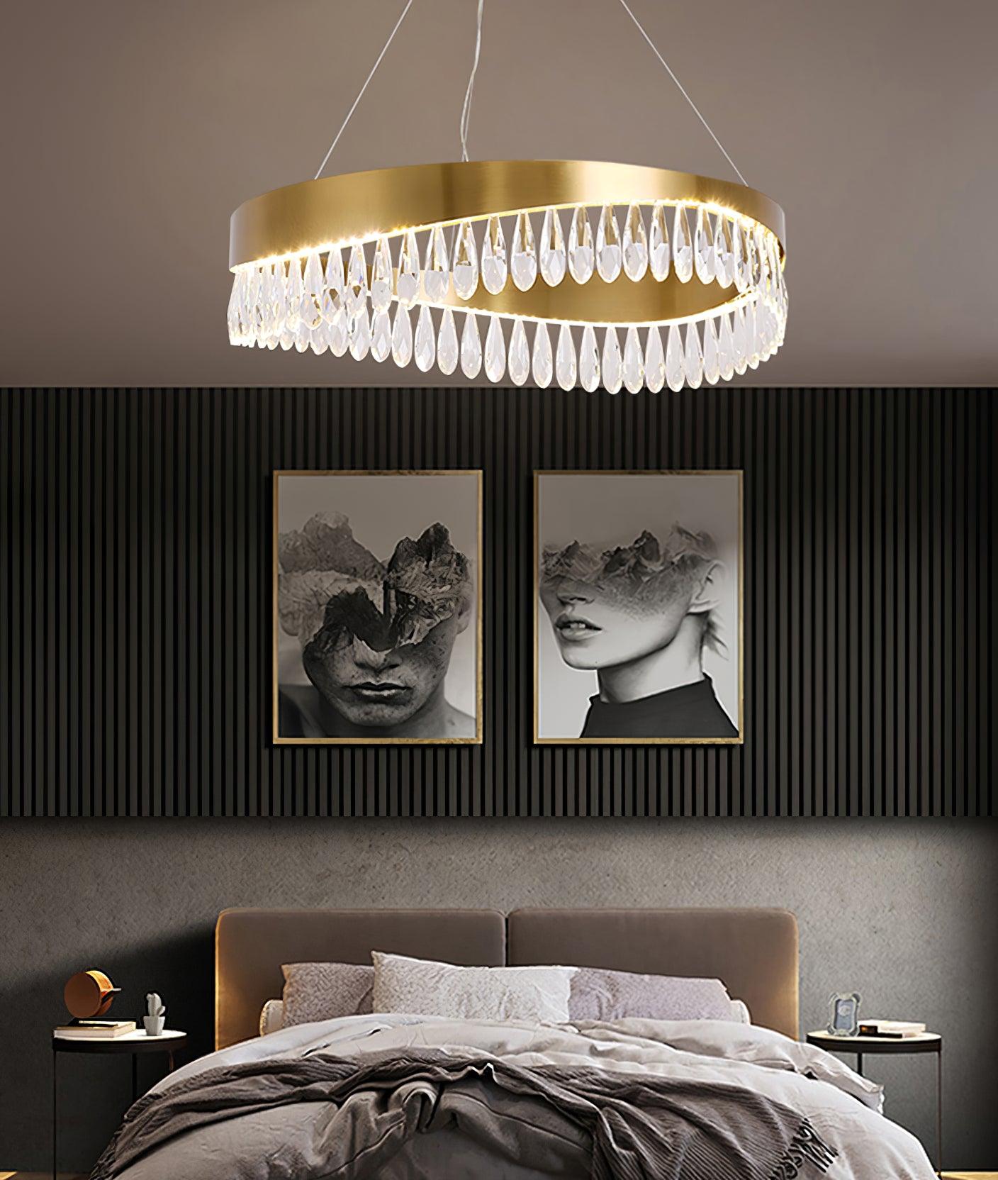 Lustra Chandelier Anneau en Cristal Poli - Neutralighting