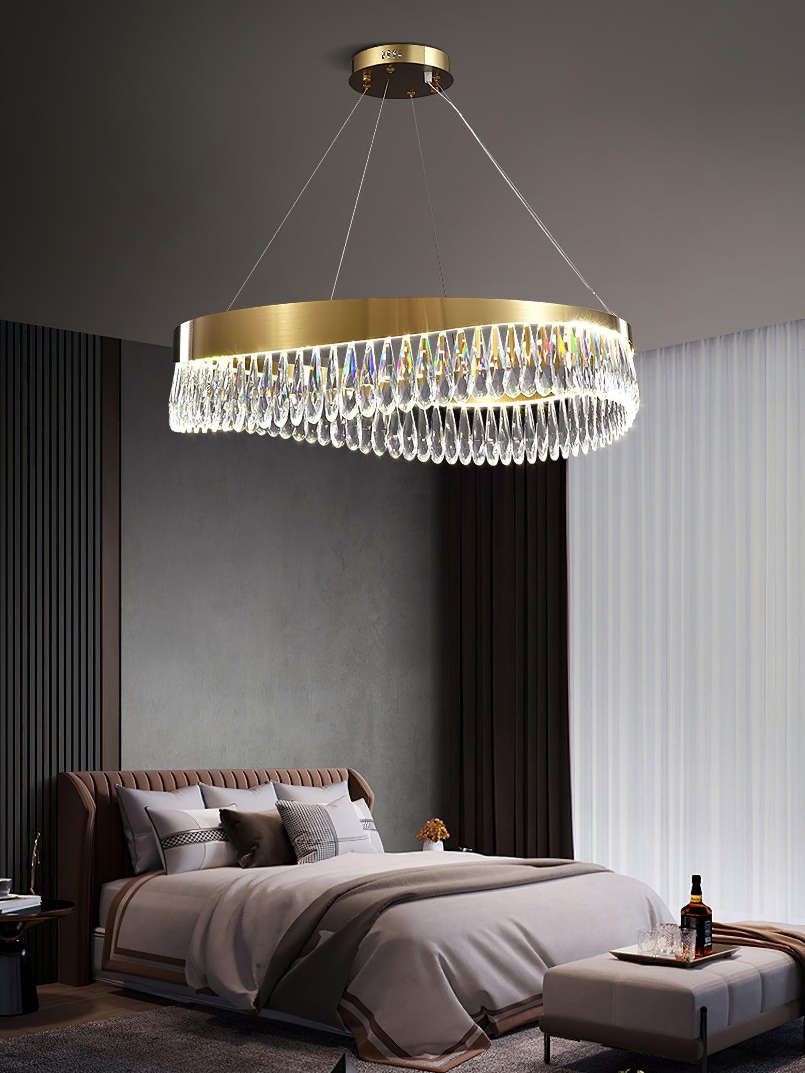 Lustra Chandelier Anneau en Cristal Poli - Neutralighting