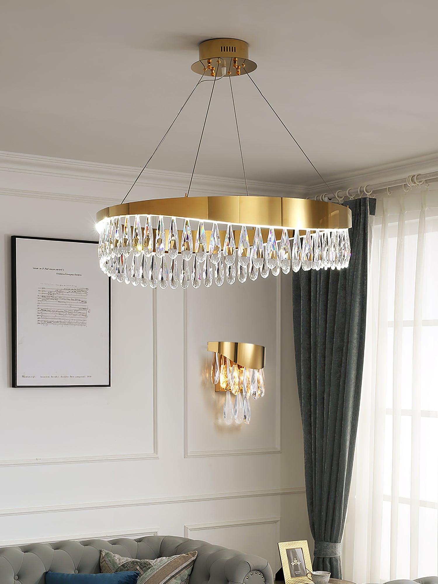 Lustra Chandelier Anneau en Cristal Poli - Neutralighting