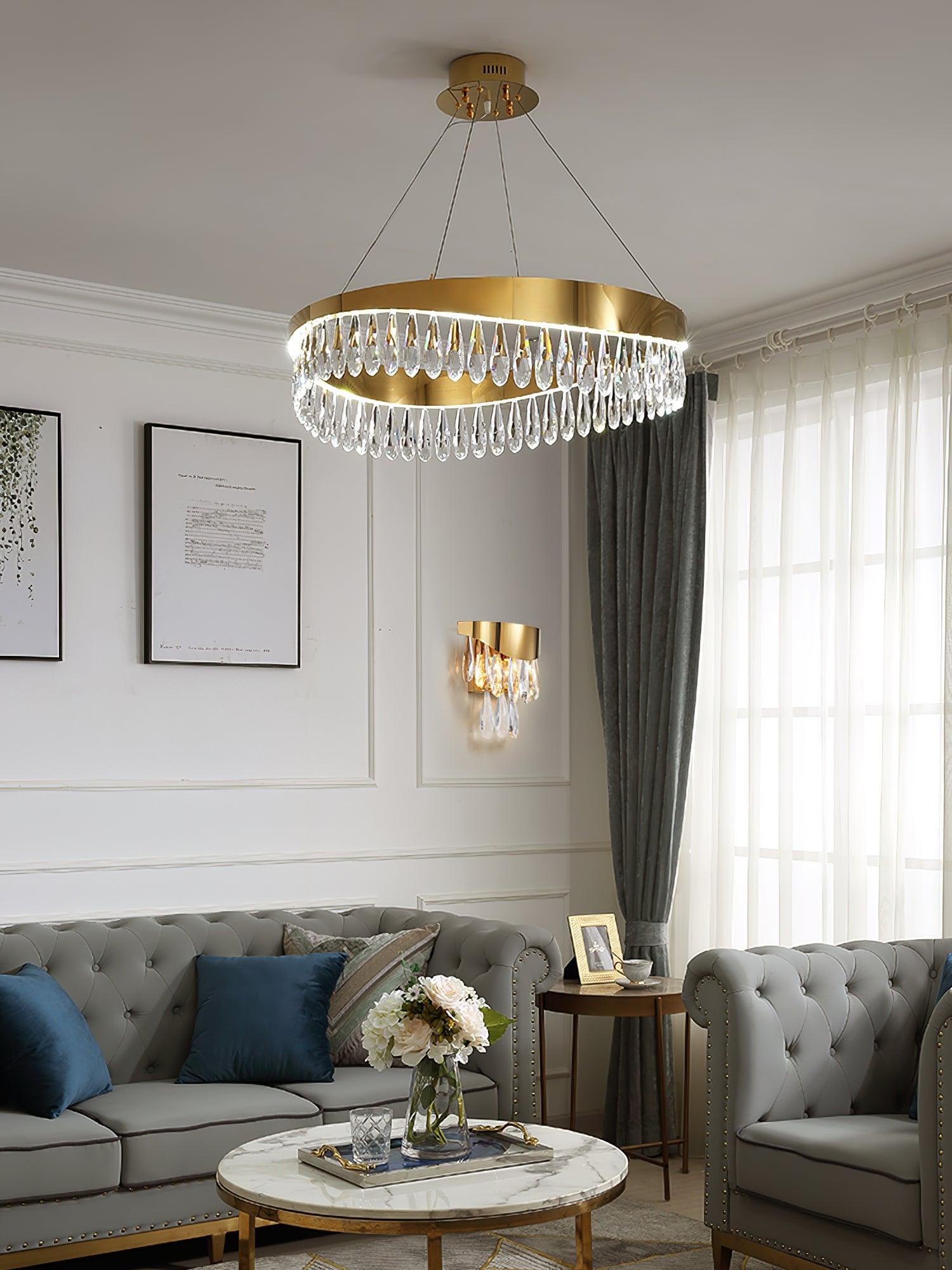 Lustra Chandelier Anneau en Cristal Poli - Neutralighting