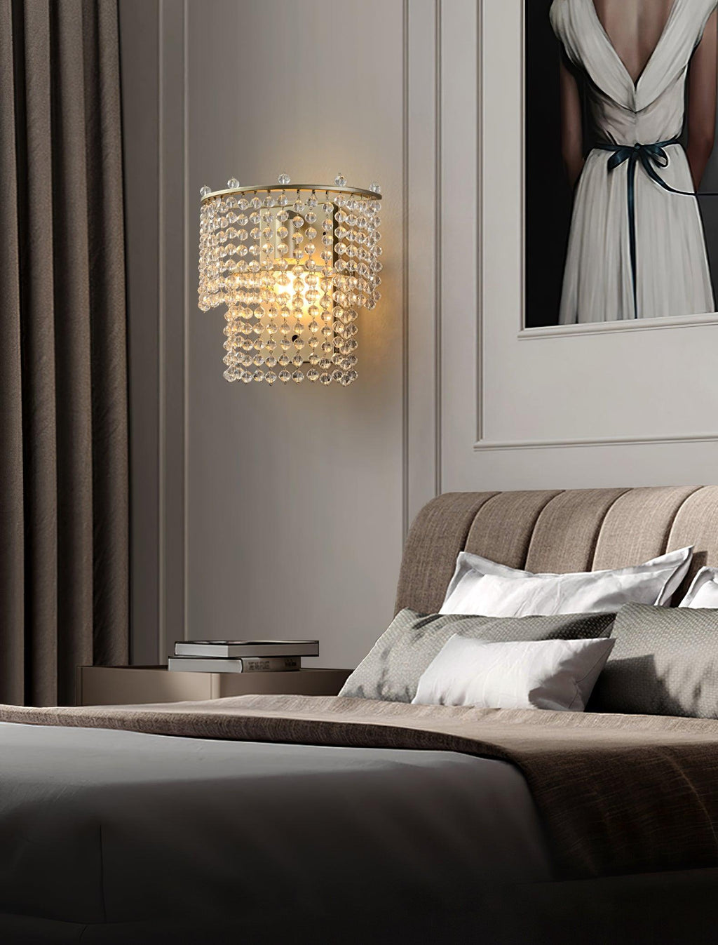 Aurora Applique Murale Cascade de Cristal - Neutralighting