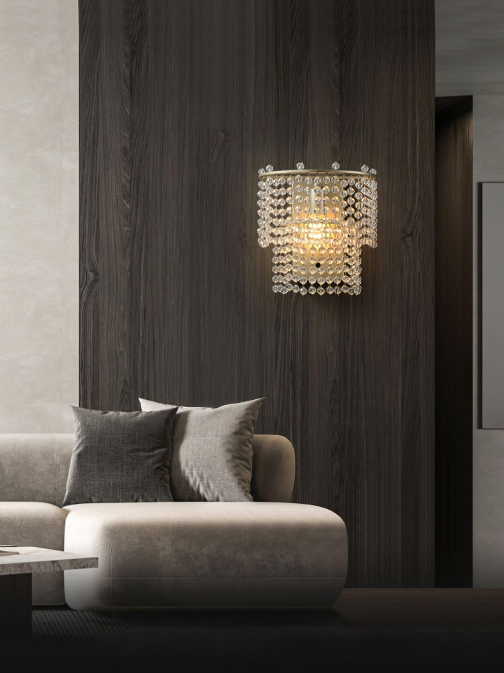 Aurora Applique Murale Cascade de Cristal - Neutralighting