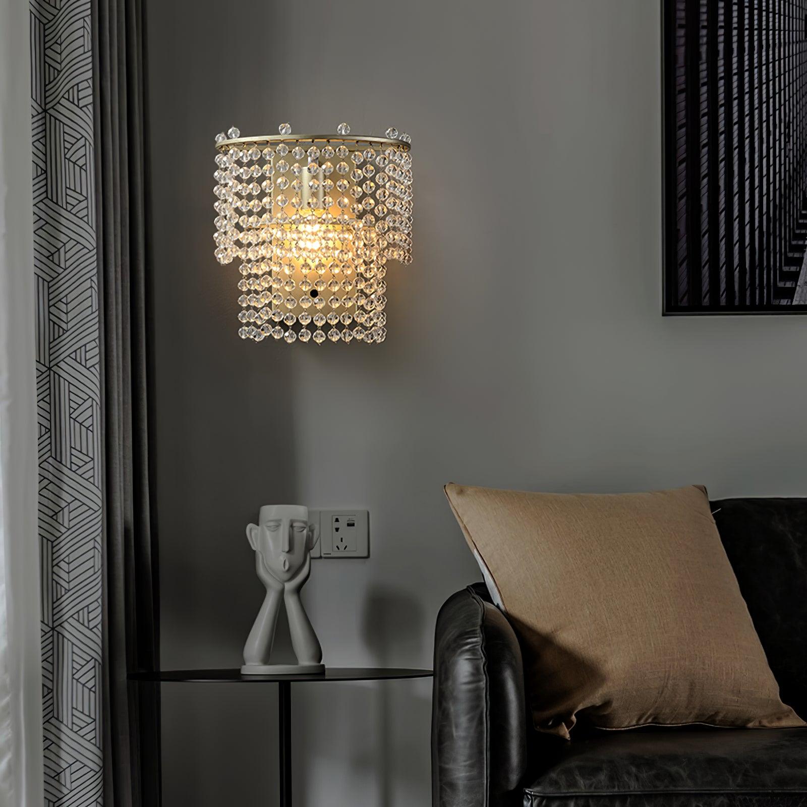 Aurora Applique Murale Cascade de Cristal - Neutralighting