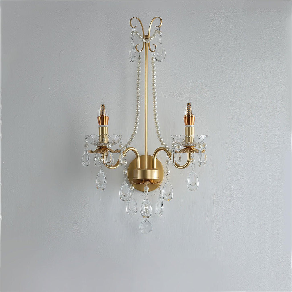 Nydoraris Applique Murale Cristal Chaîne de Perles Élégance - Neutralighting