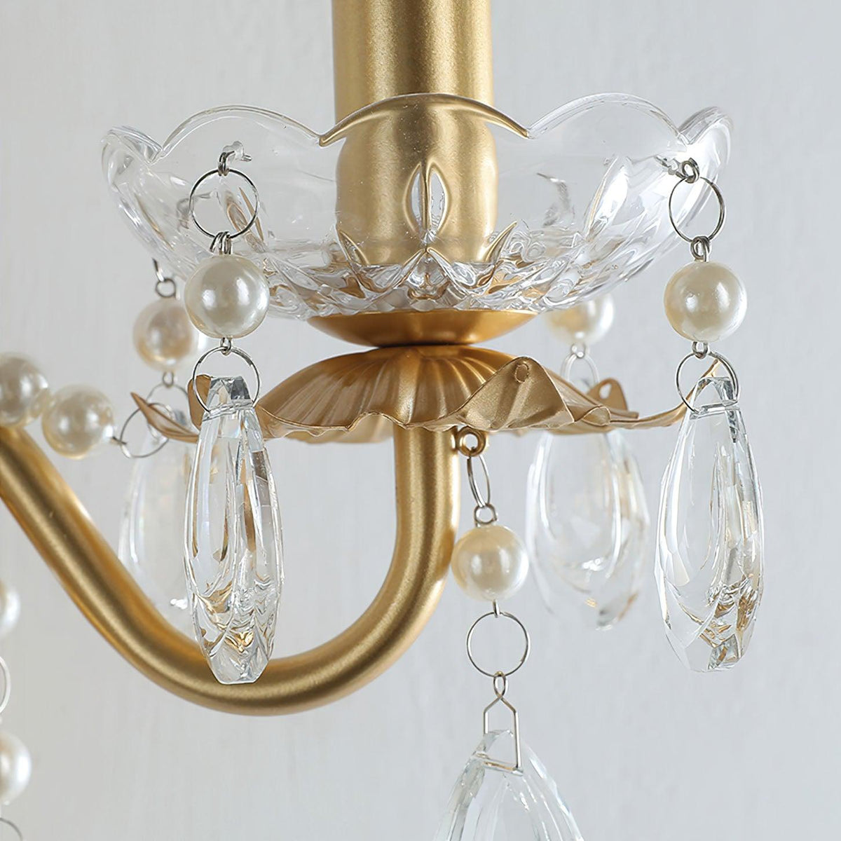 Nydoraris Applique Murale Cristal Chaîne de Perles Élégance - Neutralighting