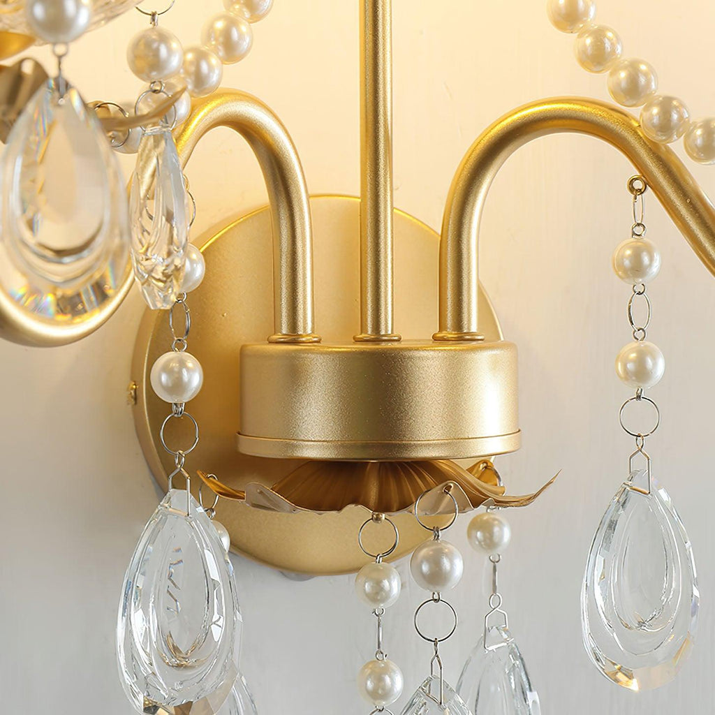 Nydoraris Applique Murale Cristal Chaîne de Perles Élégance - Neutralighting