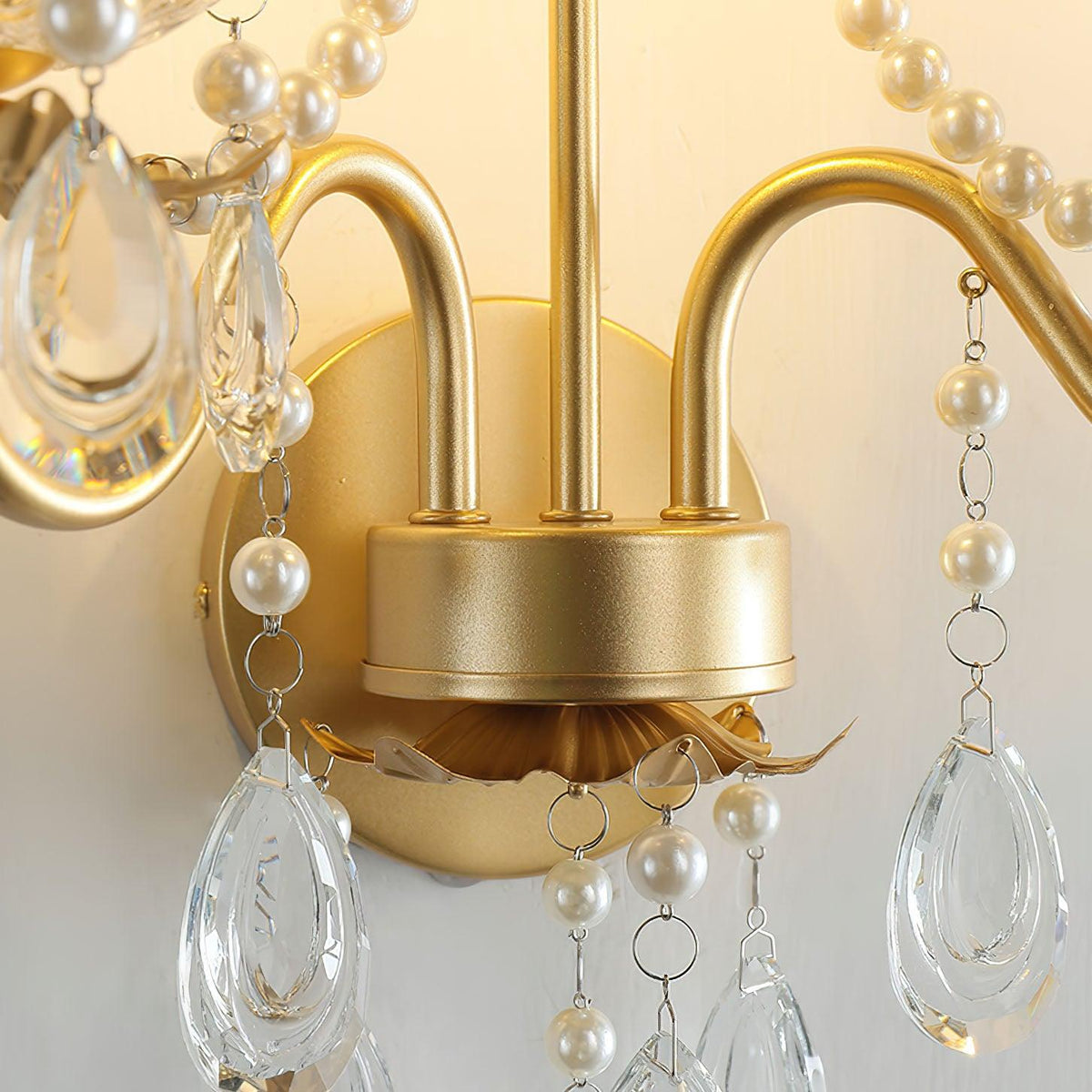 Nydoraris Applique Murale Cristal Chaîne de Perles Élégance - Neutralighting