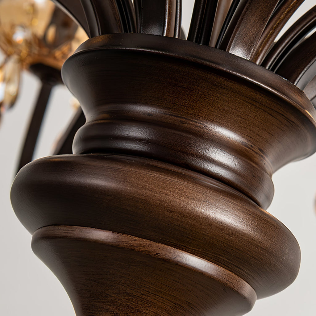 Enorel Chandelier en Bronze Vintage avec Cristaux - Neutralighting