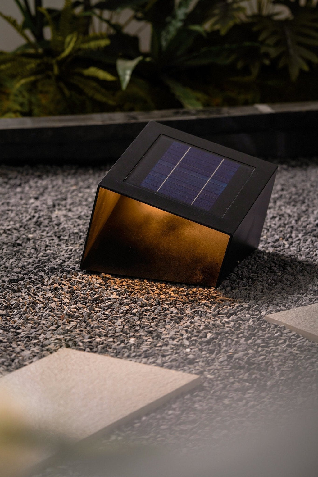 Evsore Lampe Solaire Extérieure Unique Cube Jardin - Neutralighting