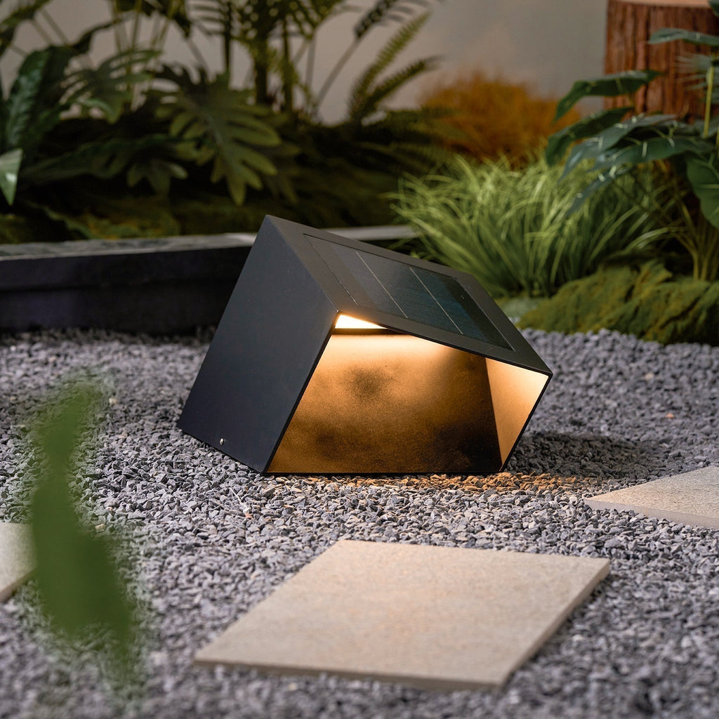 Evsore Lampe Solaire Extérieure Unique Cube Jardin - Neutralighting