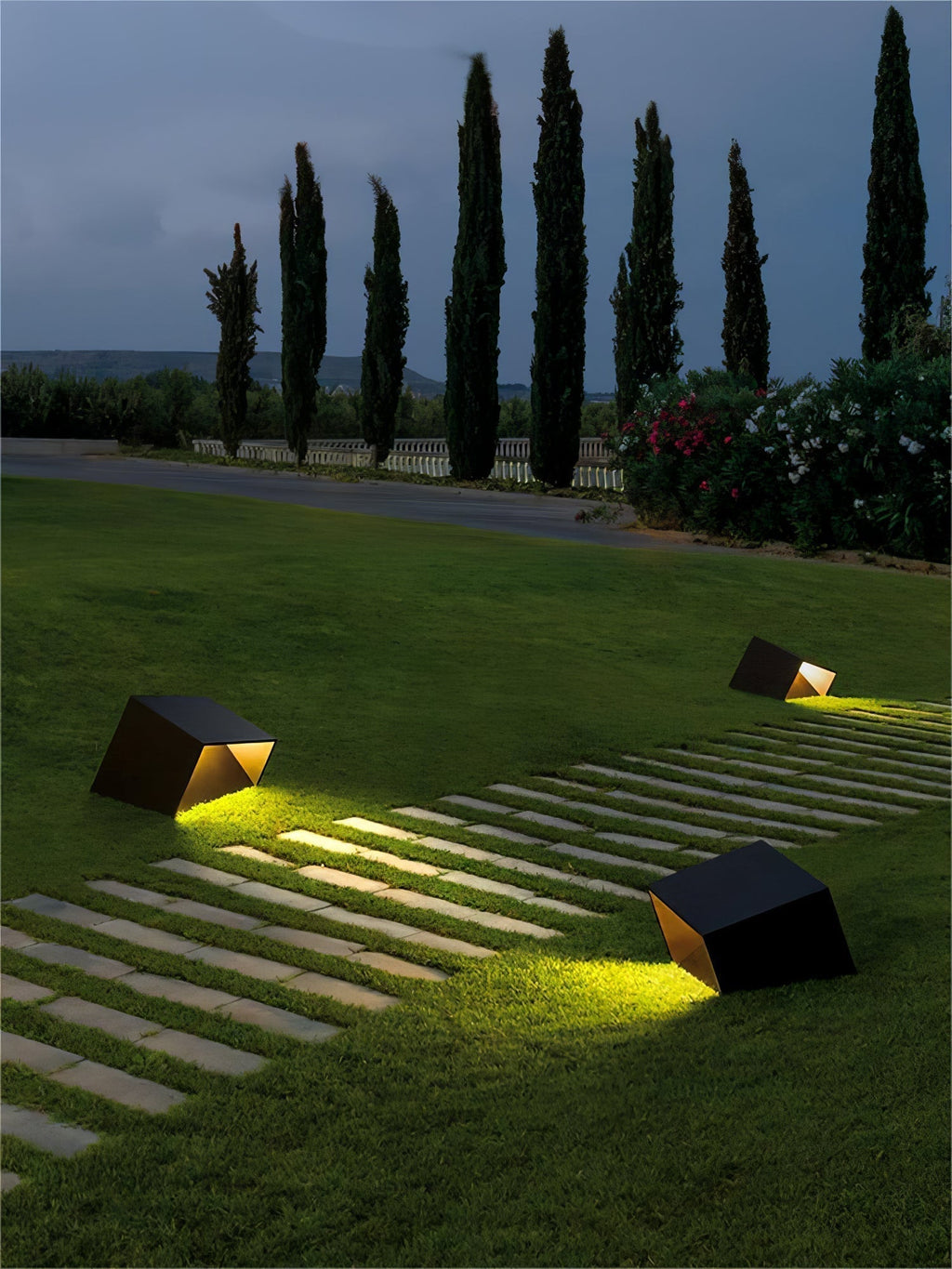 Evsore Lampe Solaire Extérieure Unique Cube Jardin - Neutralighting