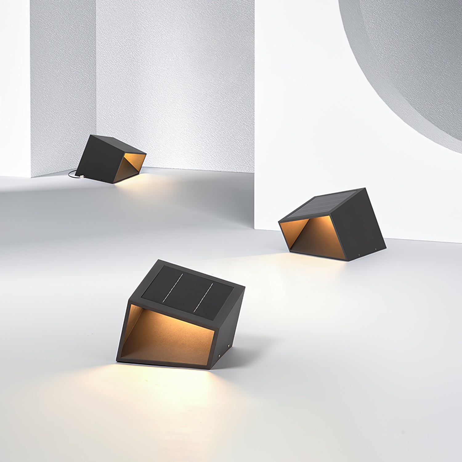 Evsore Lampe Solaire Extérieure Unique Cube Jardin - Neutralighting