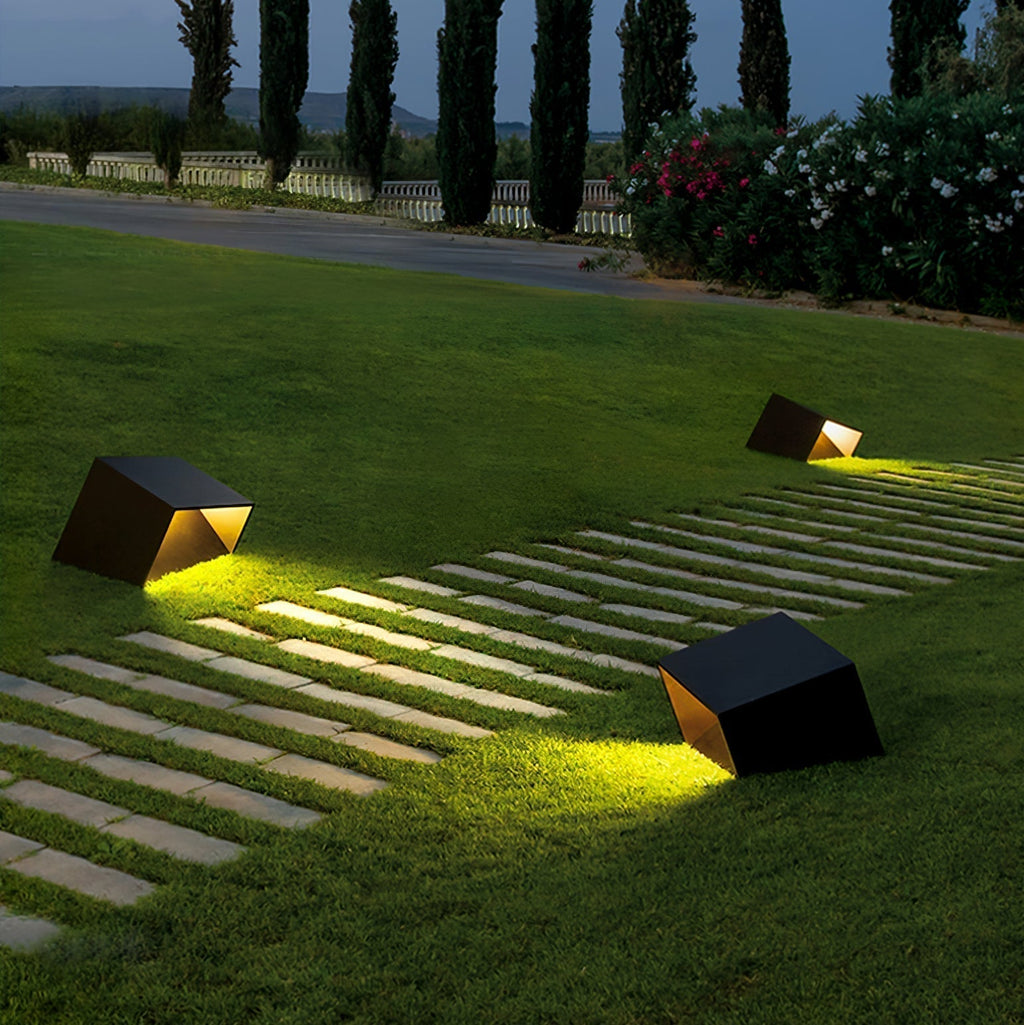 Evsore Lampe Solaire Extérieure Unique Cube Jardin - Neutralighting