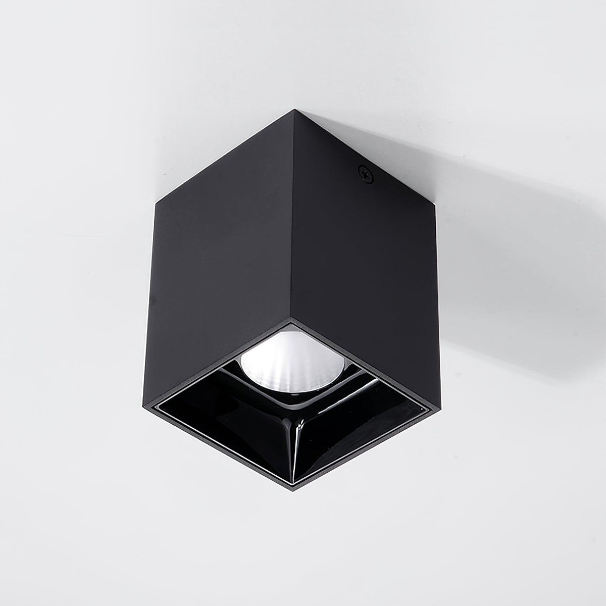 Lustra Plafonnier Cube Carré Noir Projecteur - Neutralighting