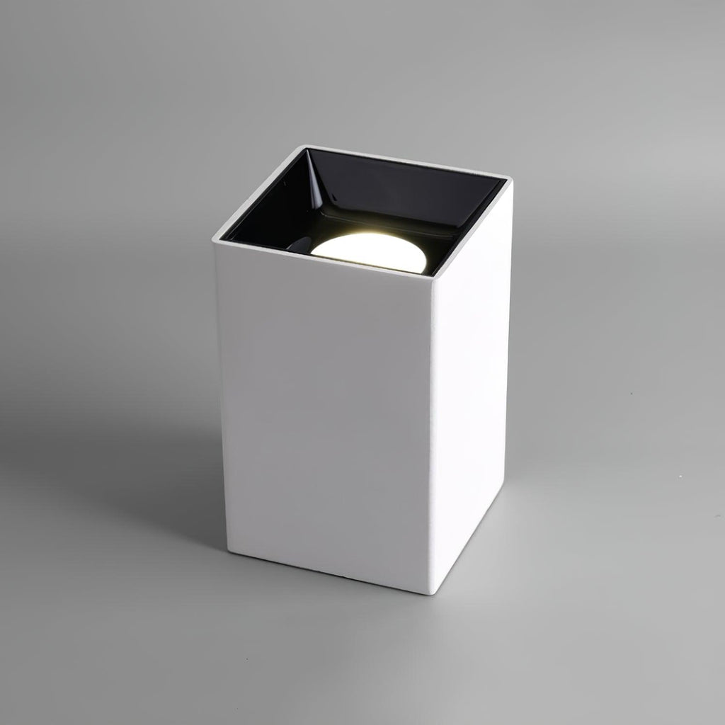 Lustra Plafonnier Cube Carré Noir Projecteur - Neutralighting