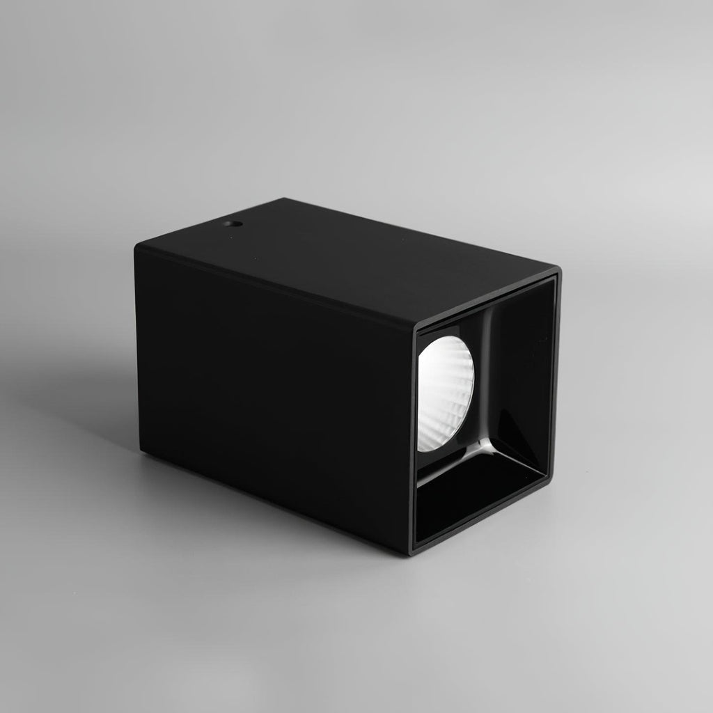 Lustra Plafonnier Cube Carré Noir Projecteur - Neutralighting