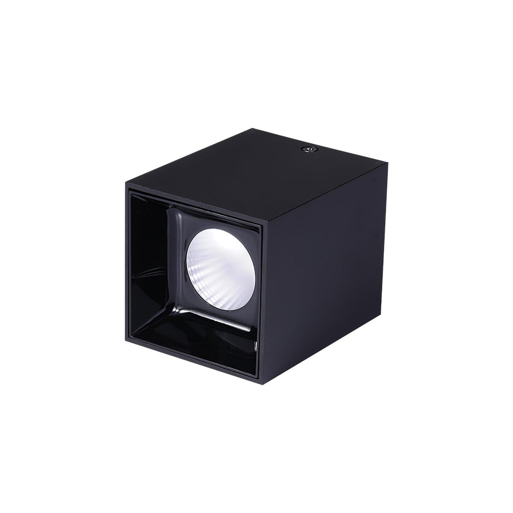Lustra Plafonnier Cube Carré Noir Projecteur - Neutralighting