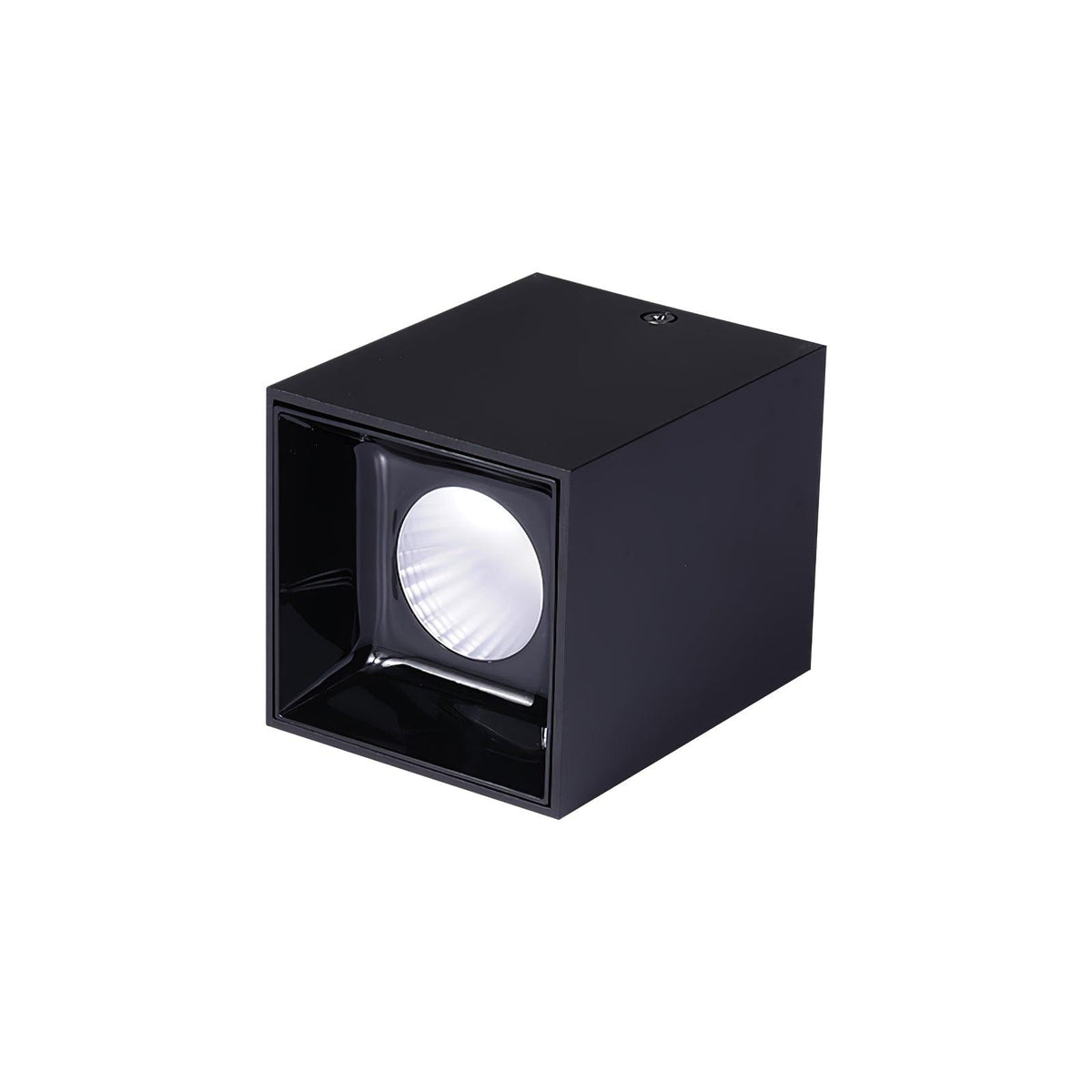 Lustra Plafonnier Cube Carré Noir Projecteur - Neutralighting