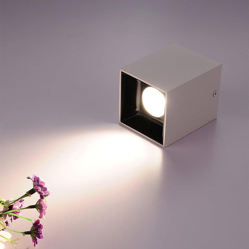 Lustra Plafonnier Cube Carré Noir Projecteur - Neutralighting