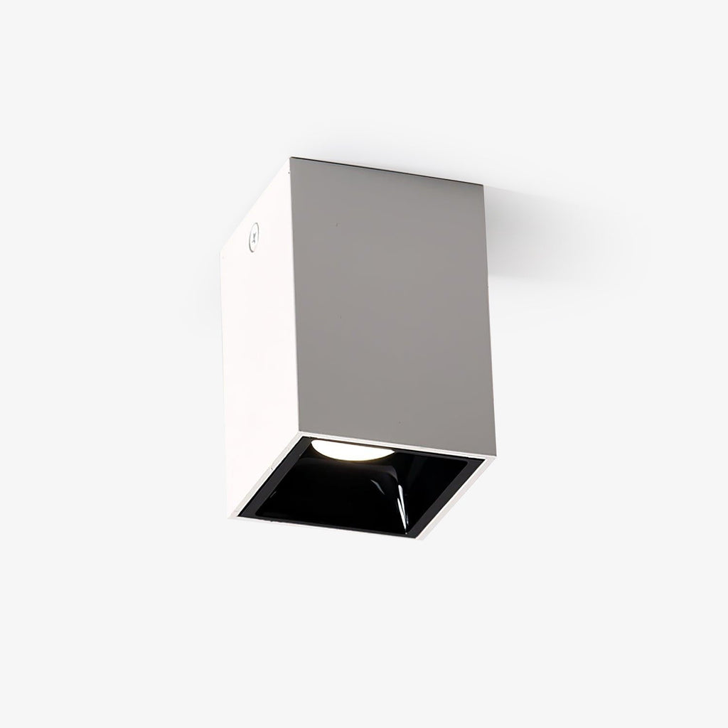 Lustra Plafonnier Cube Carré Noir Projecteur - Neutralighting