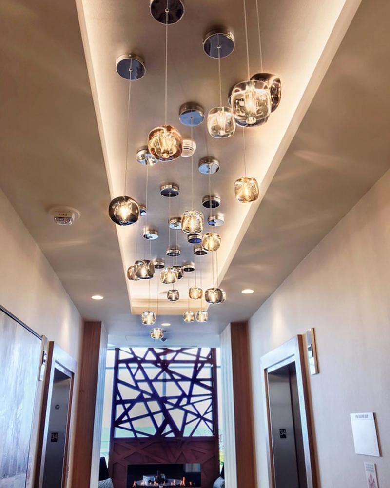 Glowcube Chandelier en Cristal Moderne - Neutralighting