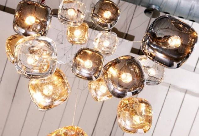 Glowcube Chandelier en Cristal Moderne - Neutralighting
