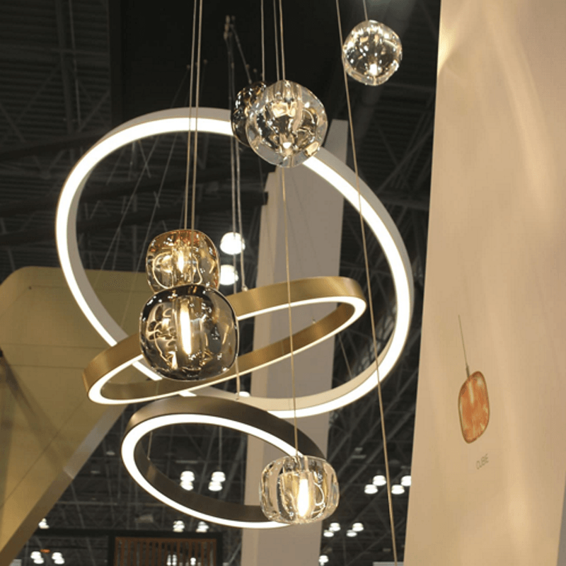 Glowcube Chandelier en Cristal Moderne - Neutralighting