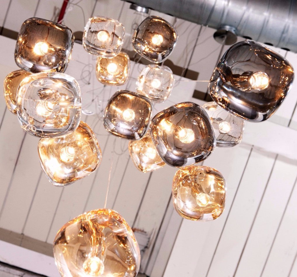 Glowcube Chandelier en Cristal Moderne - Neutralighting