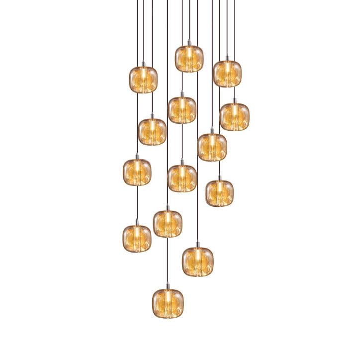Glowcube Chandelier en Cristal Moderne - Neutralighting