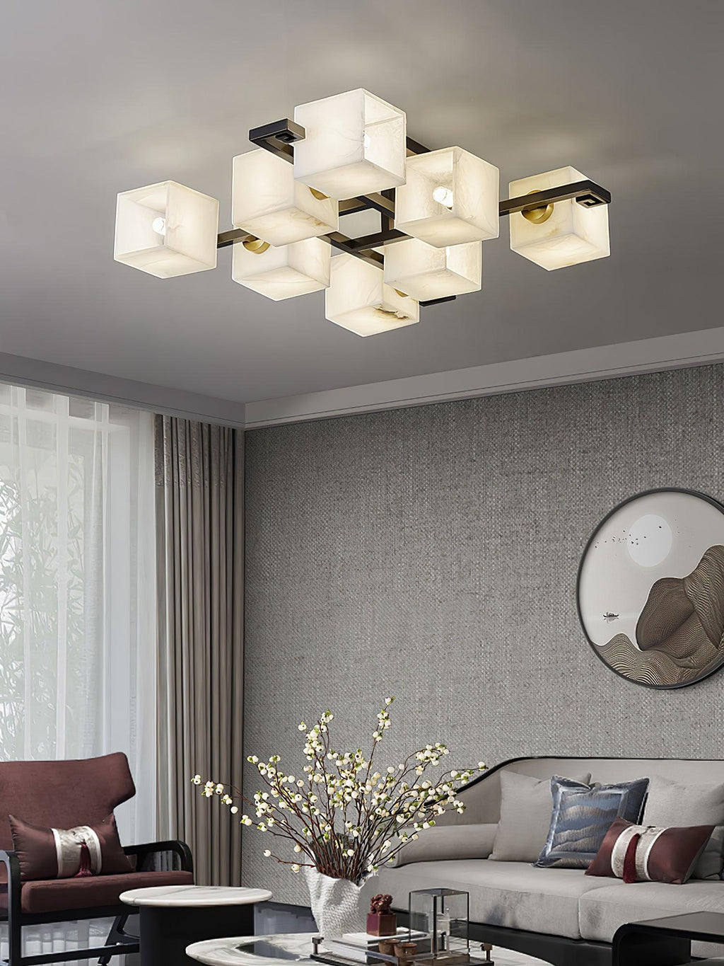Kaelen Plafonnier Moderne en Albâtre - Neutralighting