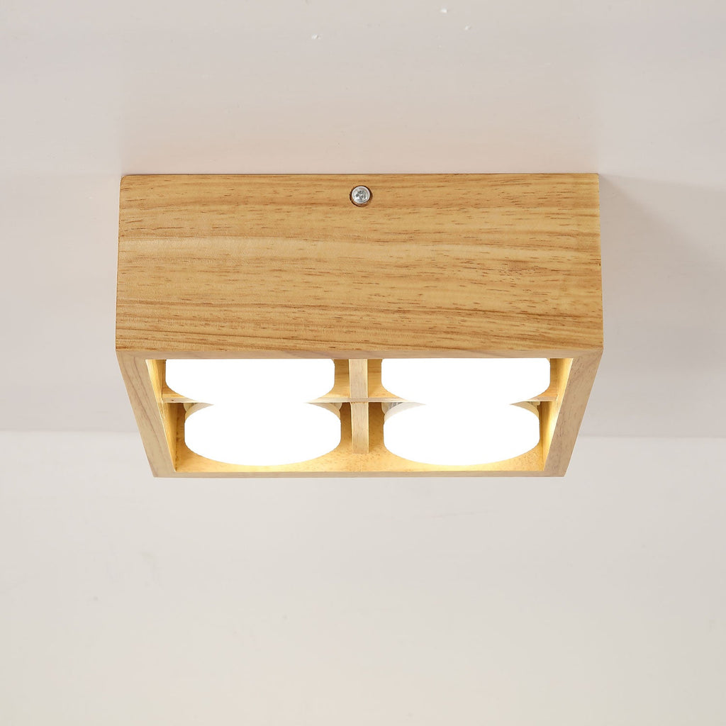 Eliza Minimaliste Bois Plafonnier Lumière - Neutralighting